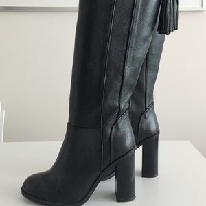 Zara Heeled Leather Boots | Sz. 8.5 | EUC